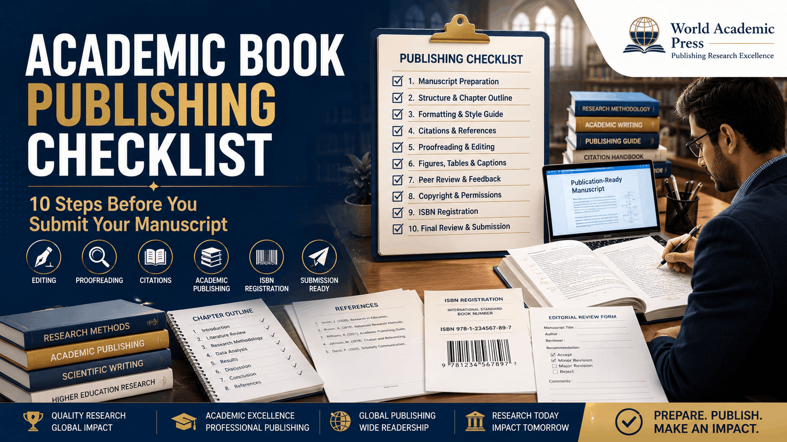 Academic Book Publishing Checklist for Researchers and Authors