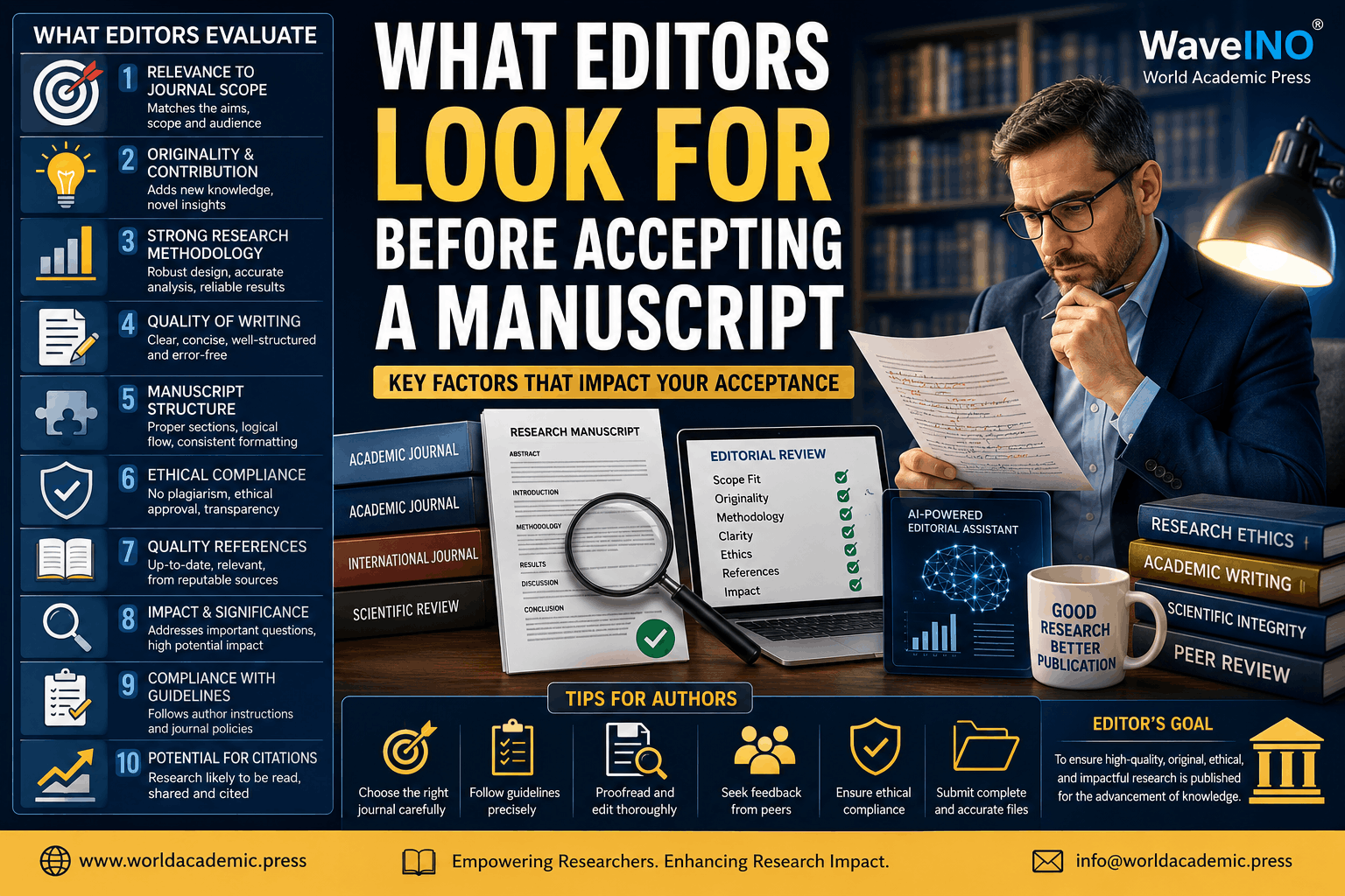 What Editors Look for Before Accepting a Manuscript