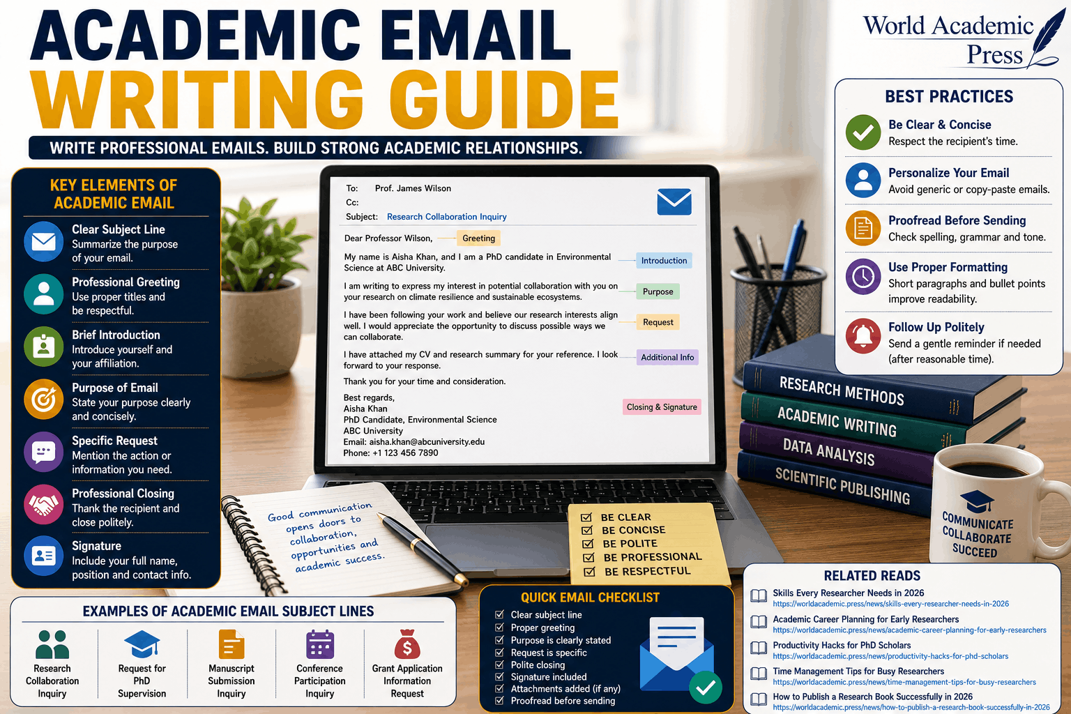 Academic Email Writing Guide for Researchers and Students