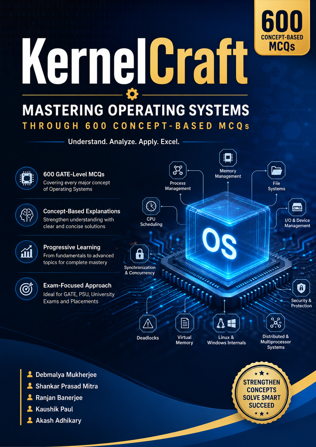 KernelCraft: Mastering Operating Systems Through 600 Concept-Based MCQs 600 GATE-Level MCQs on Operating Systems